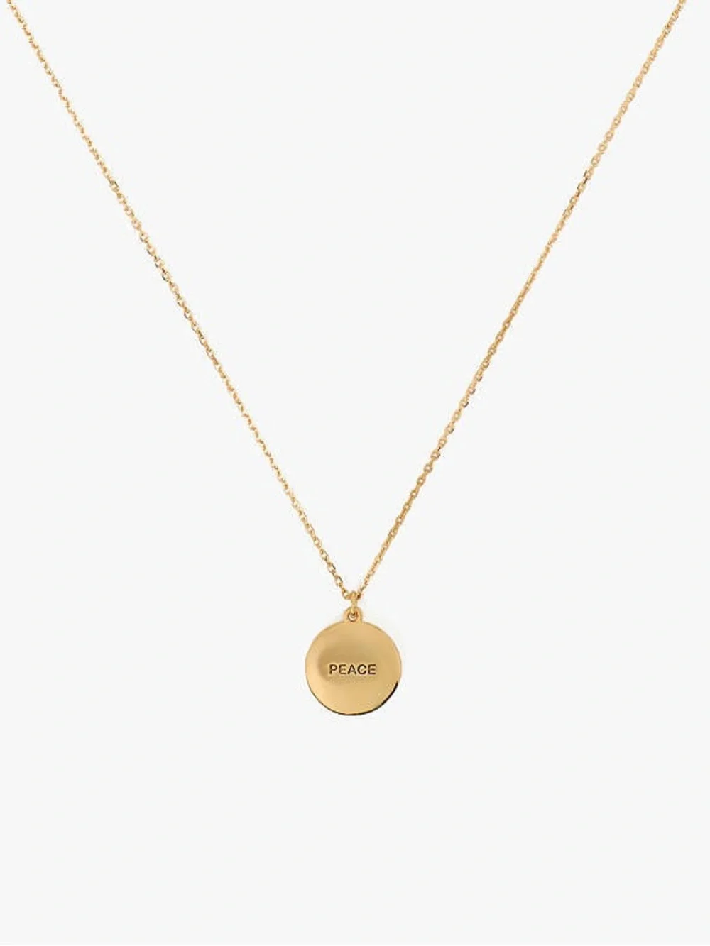 NWT $68 kate spade The Color Spark Collection Pink Peace Medallion Necklace